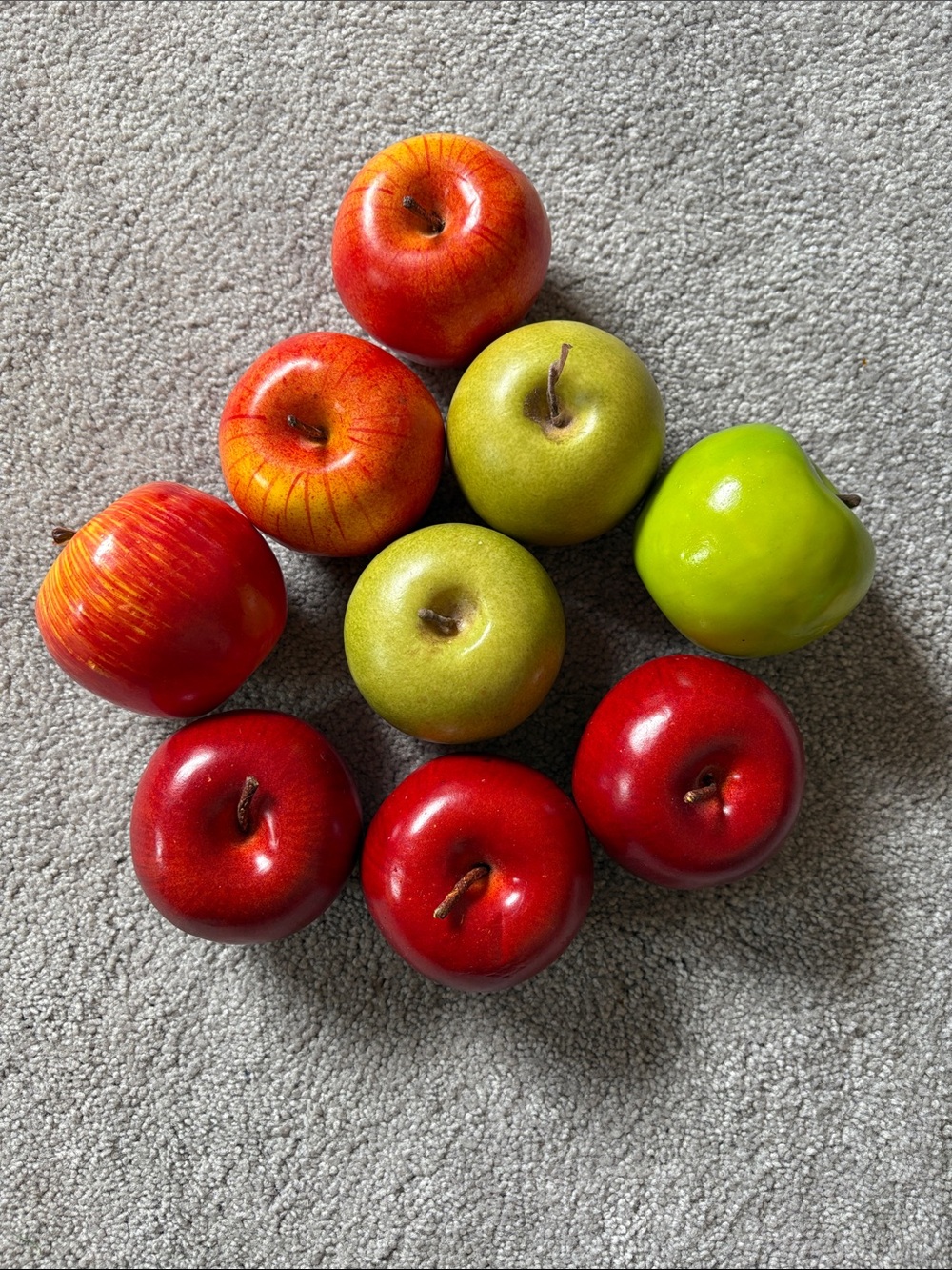 Decorative Faux Apple Assortment - Red & Green